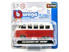 Volkswagen VW T1 transporter Samba Minibus - roșu - Burago - 1:64