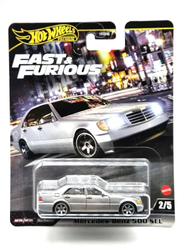 Hot Wheels Premium - Fast & Furious - Furios și iute - Mercedes Benz 500 SEL - Hot Wheels - 1:64