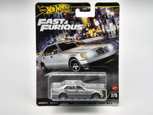 Hot Wheels Premium - Fast & Furious - Furios și iute - Mercedes Benz 500 SEL - Hot Wheels - 1:64