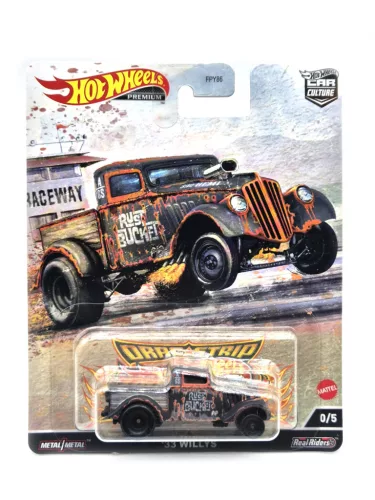 Hot Wheels Premium - Car Culture - Dragstrip - Willys (1933) - CHASE - Hot Wheels - 1:64