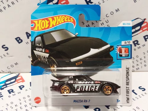 Hot Wheels Mazda RX-7 - First Response - 80/250 - negru - Hot Wheels - 1:64