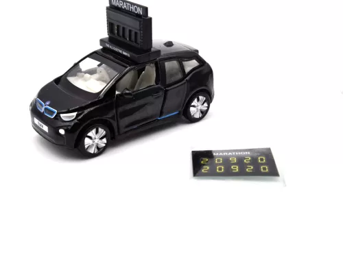 BMW i3 Mașină de Maraton cu Ceas - Jucării Mici - 1:64