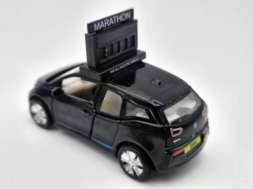 BMW i3 Mașină de Maraton cu Ceas - Jucării Mici - 1:64