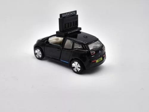 BMW i3 Mașină de Maraton cu Ceas - Jucării Mici - 1:64