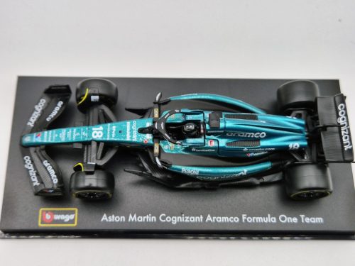 Aston Martin AMR23 F1 #18 (2023) - Lance Stroll - CU PILOT - Bburago - 1:43
