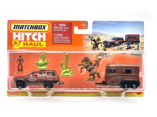 Matchbox Hitch and Haul - Jeep Wagoneer (1988) - MBX Remorcă pentru ponei - Matchbox - 1:64