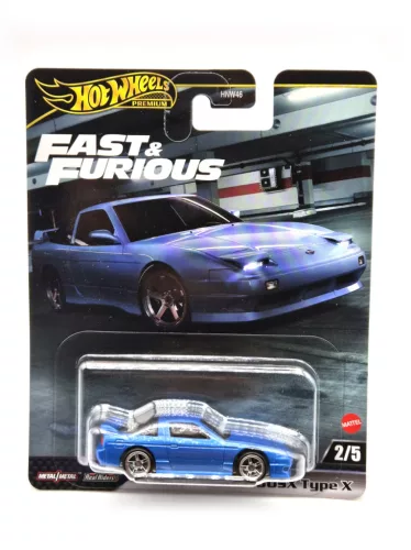 Hot Wheels Premium Fast and Furious - Furios și iute 2/5 - Nissan 180SX Type X (1996) - Hot Wheels - 1:64