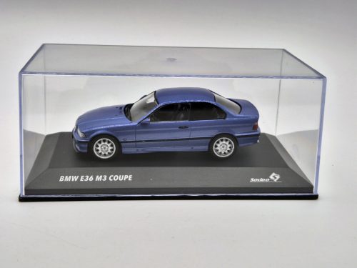 BMW E36 M3 coupe (1999) - albastru - Solido - 1:43
