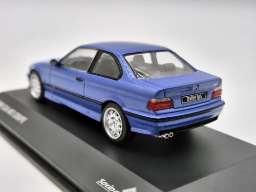 BMW E36 M3 coupe (1999) - albastru - Solido - 1:43
