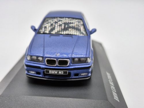 BMW E36 M3 coupe (1999) - albastru - Solido - 1:43