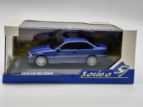 BMW E36 M3 coupe (1999) - albastru - Solido - 1:43