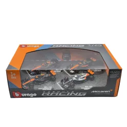   Set McLaren F1 - #4 Lando Norris - GP-ul Marii Britanii 2023 - GP-ul Singapore 2023 - GP-ul Monaco 2023 - Abu Dhabi 2022 - Bburago - 1:43