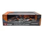 Set McLaren F1 - #4 Lando Norris - GP-ul Marii Britanii 2023 - GP-ul Singapore 2023 - GP-ul Monaco 2023 - Abu Dhabi 2022 - Bburago - 1:43