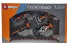 Set McLaren F1 - #4 Lando Norris - GP-ul Marii Britanii 2023 - GP-ul Singapore 2023 - GP-ul Monaco 2023 - Abu Dhabi 2022 - Bburago - 1:43