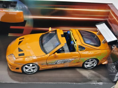 Toyota Supra (1995) - Fast and Furious - Furios și Iute - cu figura lui Brian - Jada - 1:24