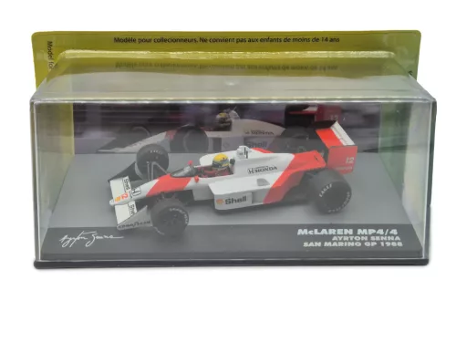 McLaren MP4/4 F1 #12 (1988) - San Marino GP - Ayrton Senna - CU PILOT - Edicola - 1:43
