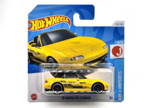 HW Mazda MX-5 Miata (1991) - HW J-Imports 6/10 - 120/250 - Hot Wheels - 1:64
