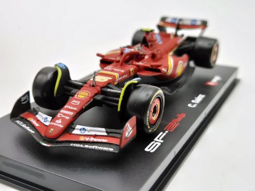 Ferrari SF-24 Echipa Scuderia F1 #55 (2024) - Imola - Carlos Sainz - CU PILOT - Bburago - 1:43