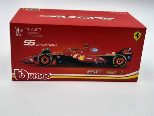Ferrari SF-24 Echipa Scuderia F1 #55 (2024) - Imola - Carlos Sainz - CU PILOT - Bburago - 1:43