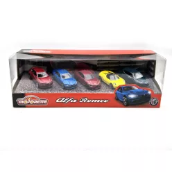   Set Alfa Romeo (5 buc) - 4C Spider - Giulia Quadrifoglio - Tonale - Majorette - 1:64