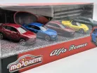 Set Alfa Romeo (5 buc) - 4C Spider - Giulia Quadrifoglio - Tonale - Majorette - 1:64