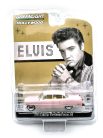 Cadillac Fleetwood Seria 60 (1955) - Elvis Presley - roz/alb - Greenlight - 1:64