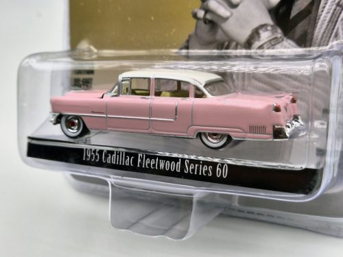 Cadillac Fleetwood Seria 60 (1955) - Elvis Presley - roz/alb - Greenlight - 1:64