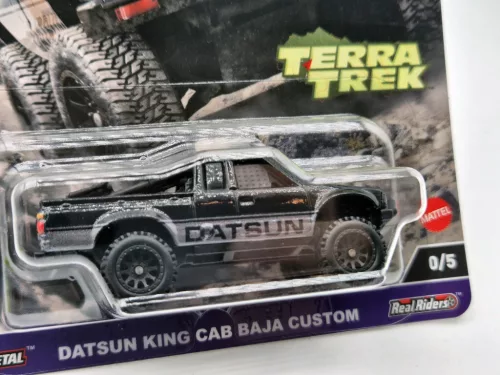 Hot Wheels Premium - Car Culture Terra Trek - Datsun King Cab Baja Custom - MAȘINĂ DE URMĂRIRE - Hot Wheels - 1:64