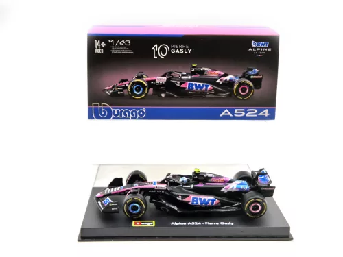 BWT Racing Alpine A524 F1 #10 (2024) - Pierre Gasly - CU PILOT - Bburago - 1:43