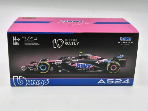 BWT Racing Alpine A524 F1 #10 (2024) - Pierre Gasly - CU PILOT - Bburago - 1:43