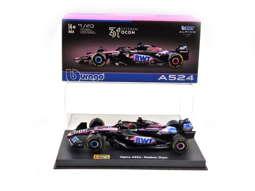 BWT Racing Alpine A524 F1 #31 (2024) - Esteban Ocon - CU PILOT - Bburago - 1:43