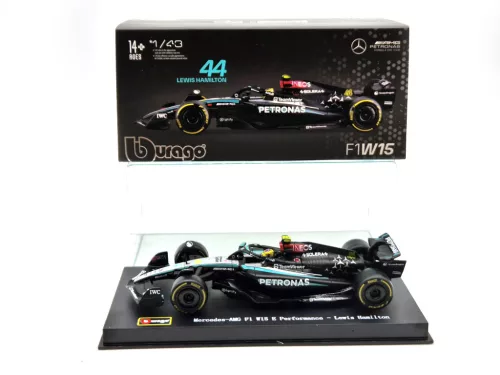Mercedes GP W15 EQ Performance F1 #44 (2024) - Lewis Hamilton - CU PILOT - Bburago - 1:43