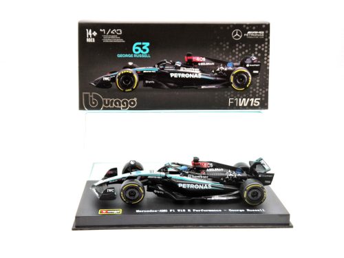Mercedes GP W15 EQ Performance F1 #63 (2024) - George Russel - CU PILOT - Bburago - 1:43