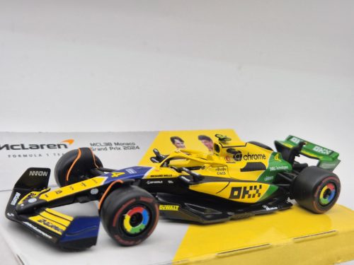McLaren MCL38 F1 #4 (2024) - GP Monaco (30 de ani de la Senna) - Lando Norris - Bburago - 1:43
