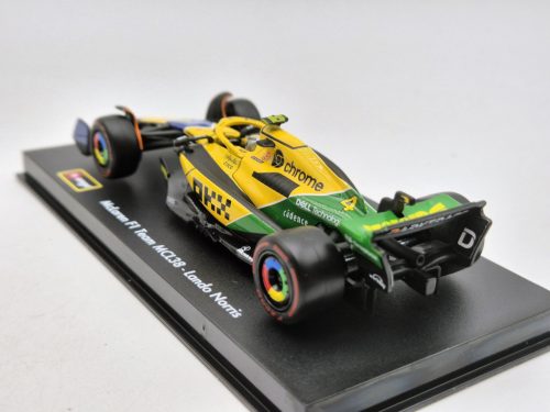 McLaren MCL38 F1 #4 (2024) - Monaco GP (30 de ani de la Senna) - Lando Norris - CU PILOT - Bburago - 1:43