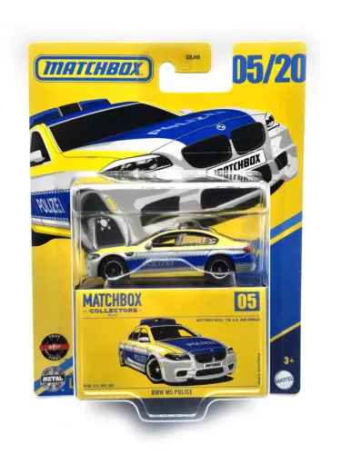 Matchbox Collectors - BMW M5 Poliție - BMW F10 - Matchbox - 1:64