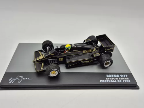 Lotus 97T F1 #12 (1985) - GP-ul Portugaliei - Ayrton Senna - CU PILOT - Edicola - 1:43
