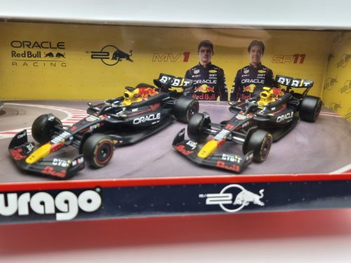 Set Red Bull RB20 F1 (2024) - #1 Max Verstappen - #11 Sergio Perez - Bburago - 1:43
