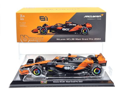 McLaren MCL38 F1 #81 (2024) - Oscar Piastri - CU PILOT - Bburago - 1:24