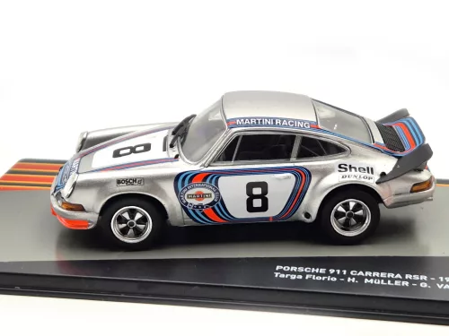 Porsche 911 Carrera 2.8 RSR - Echipa Martini Racing N8 Câștigător - 1973 Targa Florio - H. Müller - G. van Lennep - Edicola - 1:43
