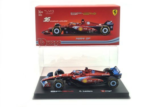 Ferrari SF-24 F1 #16 (2024) - Miami GP - Charles Leclerc - CU PILOT - Bburago - 1:43