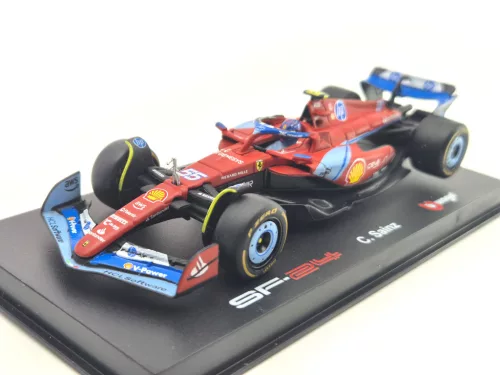 Ferrari SF-24 F1 #55 (2024) - Miami GP - Carlos Sainz - CU PILOT - Bburago - 1:43