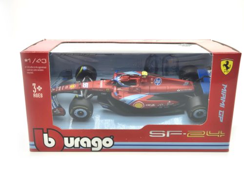 Ferrari SF-24 F1 #55 (2024) - Miami GP - Carlos Sainz - Bburago - 1:43