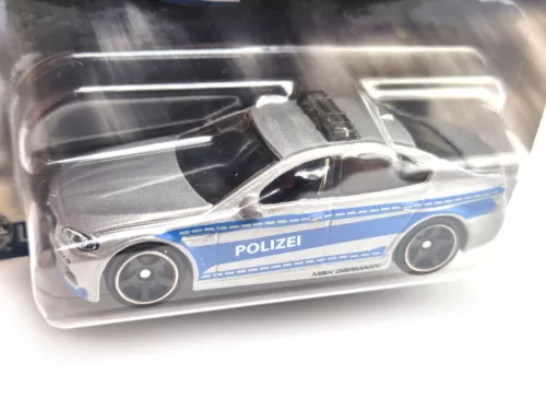 BMW F10 M5 Poliție - 02/05 - card lung - Matchbox - 1:64