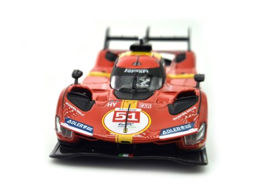 Ferrari 499P 3.0L Turbo V6 #51 - câștigător 24h Le Mans (2023) - Alessandro Pier Guidi - James Calado - Antonio Giovinazzi - Bburago - 1:43