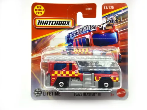 Autocamion de pompieri Blaze Blaster III - 13/125 - blister - Matchbox - 1:64