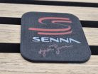 Toleman Hart TG184 F1 #19 (1984) - Ayrton Senna - pe placă decorativă - obiect decorativ - Edicola - 1:24