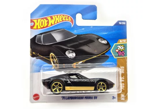 Hot Wheels Lamborghini Miura SV (1971) - HW '70s vs. '90s 6/10 - 78/250 - negru - Hot Wheels - 1:64