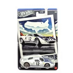   Hot Wheels Ford GT40 - Silver Series 1/5 - cu card lung - Hot Wheels - 1:64