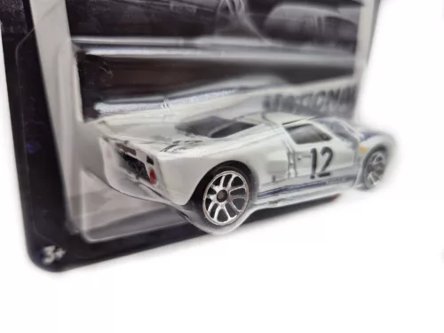 Hot Wheels Ford GT40 - Silver Series 1/5 - cu card lung - Hot Wheels - 1:64